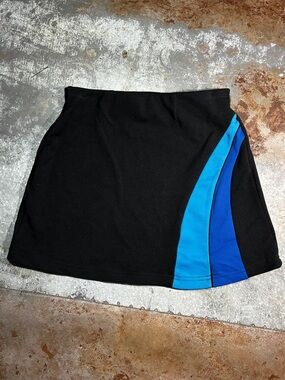 Vintage Express Tricot Y2K Black Mini Skirt